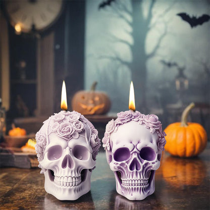Halloween Skull Silicone Mold for Scented Candle Decoration
