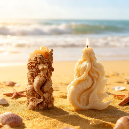 3D Oceanic Mermaid Silicone Candle Mold