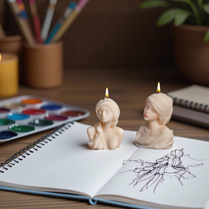 3D Portrait Scented Candle Silicone Mold