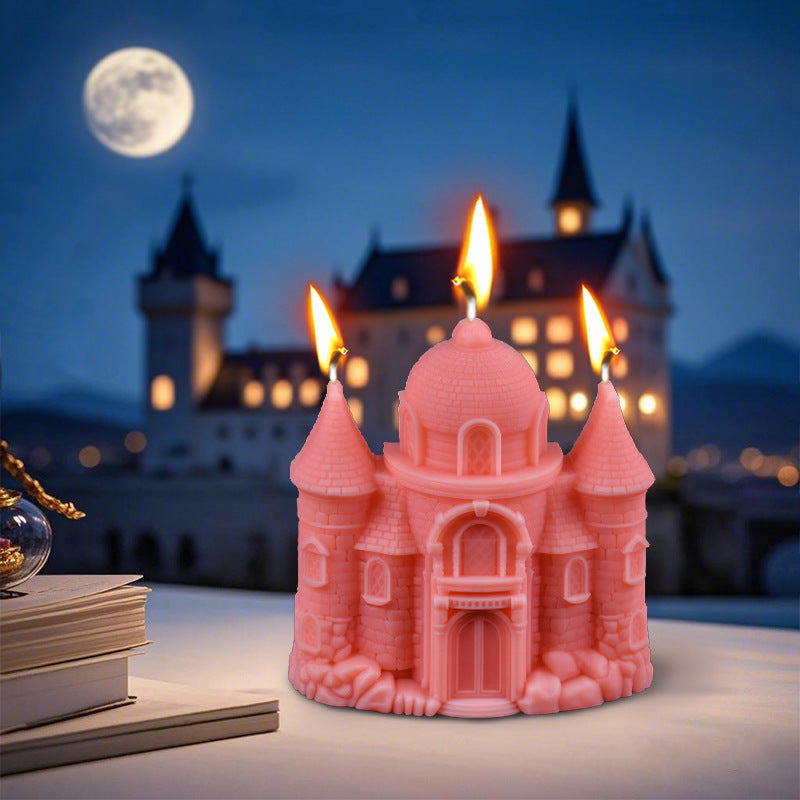 3D Enchanted Castle Silicone Candle Mold