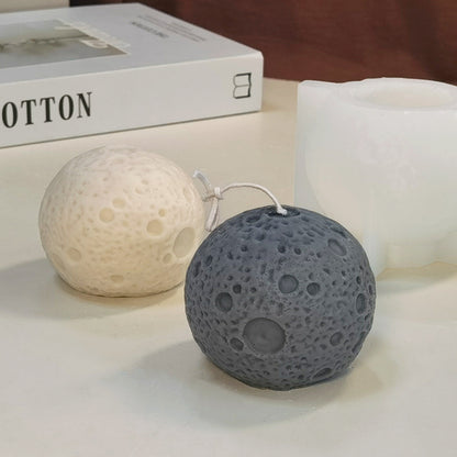 3D Moon & Earth Sphere Scented Candle Silicone Mold