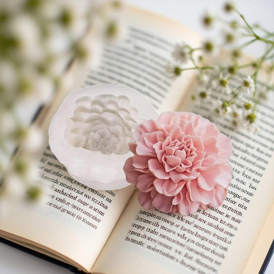 Peony Flower Ball Scented Candle Silicone Mold