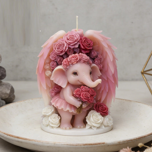 3D Angel Cherub Silicone Scented Candle Mold