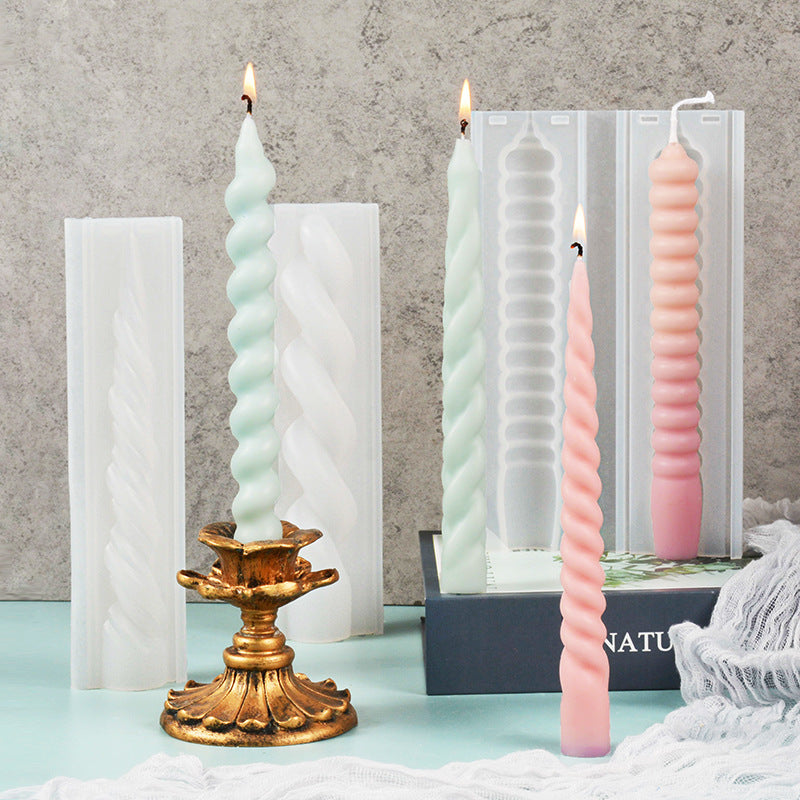 Long Pillar Scented Candle Silicone Mold