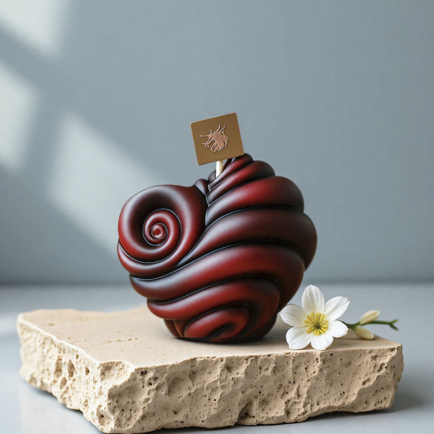Spiral Heart Snail Scented Candle Silicone Mold