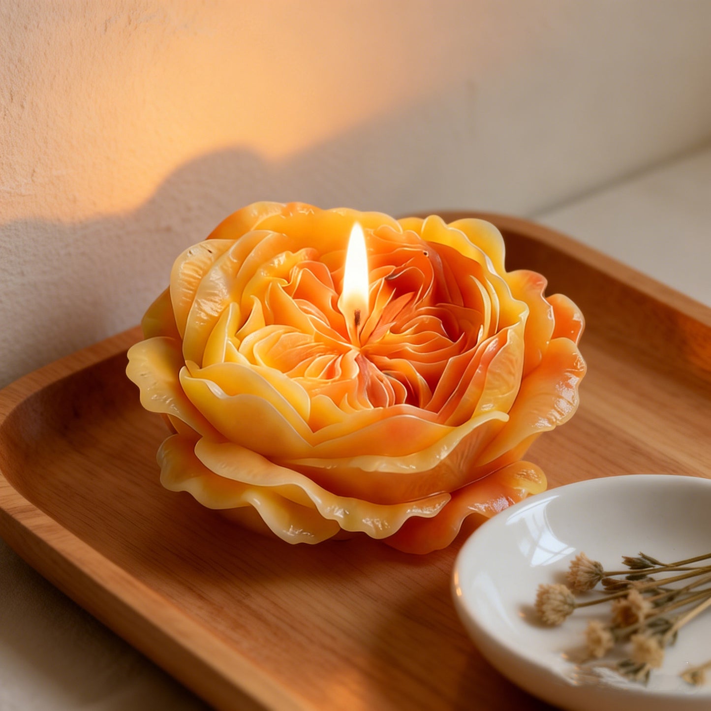 3D Austin Rose Scented Candle Silicone Mold