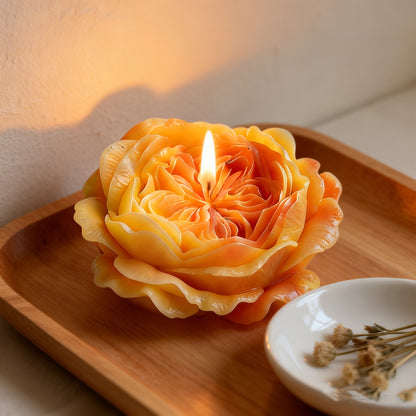 3D Austin Rose Scented Candle Silicone Mold