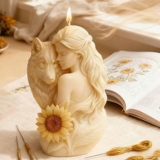 Wolf Scented Candle Silicone Mold