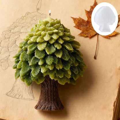 Realistic Tree Scented Candle Silicone Mold