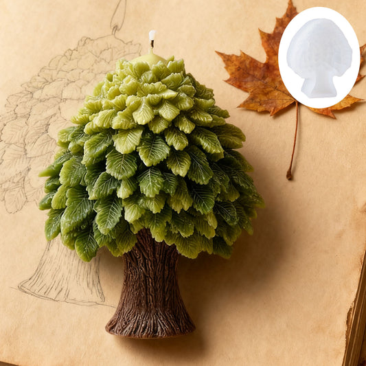 Realistic Tree Scented Candle Silicone Mold