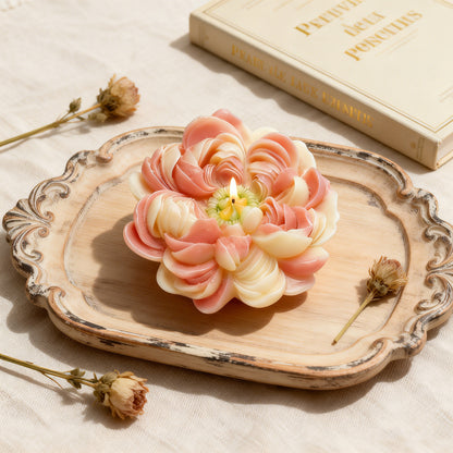 Peony Scented Candle Silicone Mold