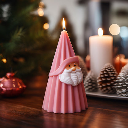 3D Santa Claus Silicone Scented Candle Mold