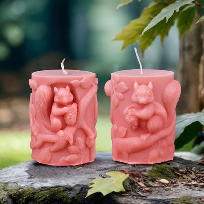 3D Squirrel Scented Candle Silicone Mold