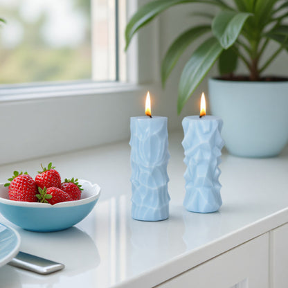 Geometric Pillar Silicone Candle Mold