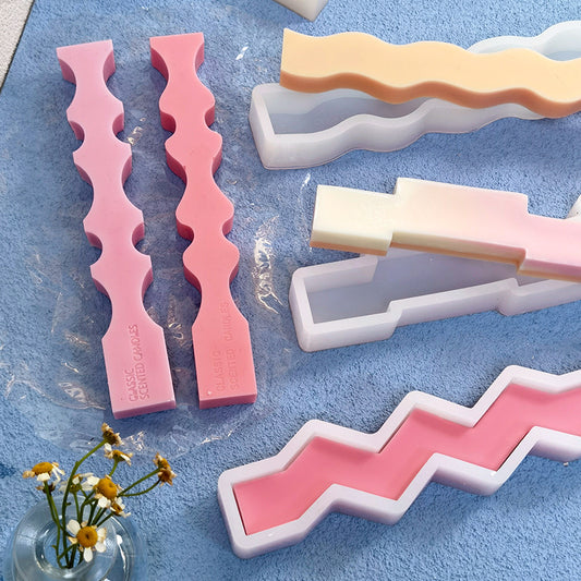 Irregular Long Strip Silicone Candle Mold