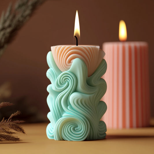 Alphabet Cylinder Silicone Scented Candle Mold