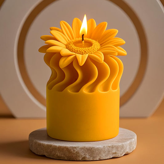 Sunflower Scented Candle Silicone Mold