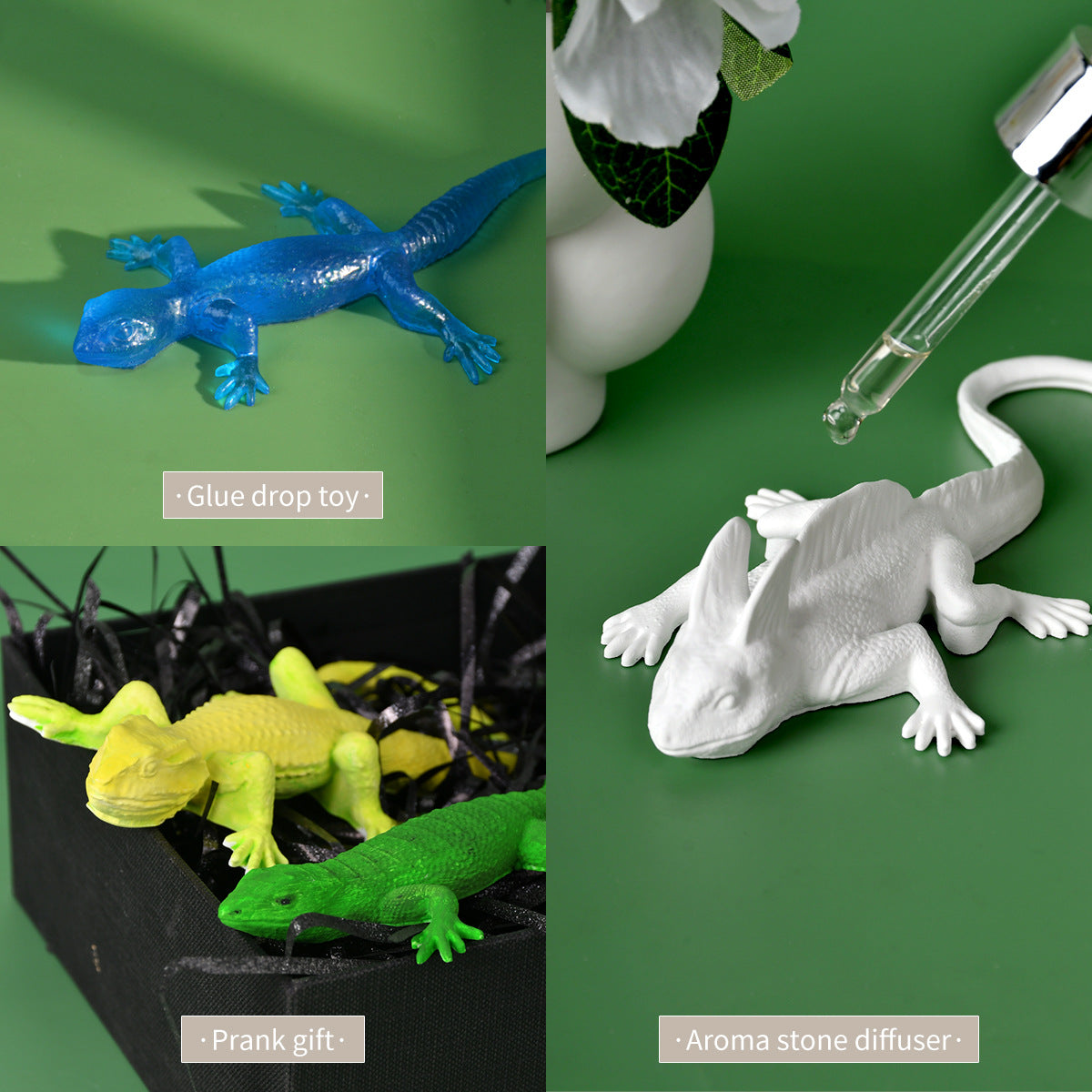 Realistic 3D Lizard Silicone Mold for Epoxy Resin & Plaster