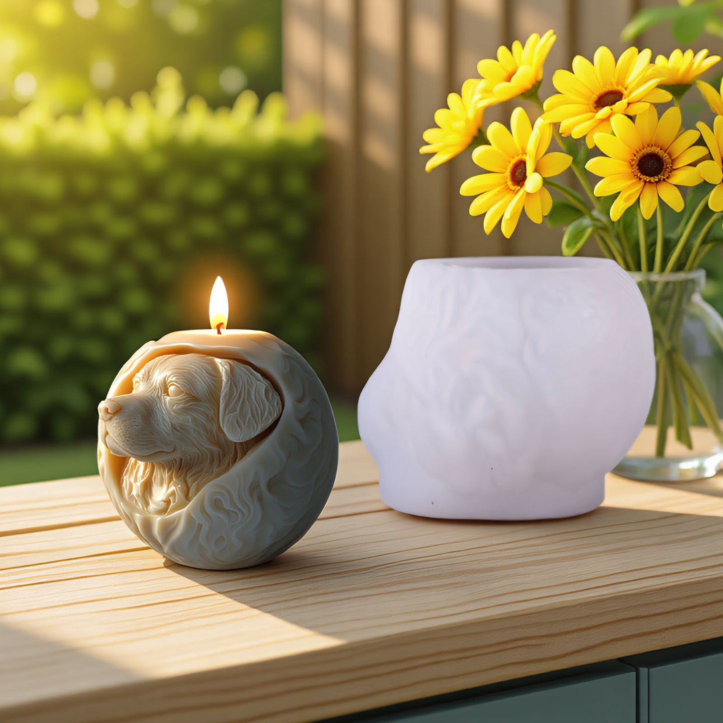 Puppy Series Scented Candle Silicone Mold