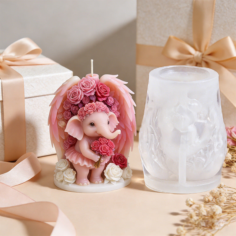 3D Angel Cherub Silicone Scented Candle Mold