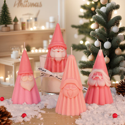3D Santa Claus Silicone Scented Candle Mold
