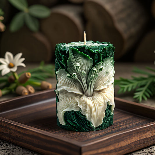 Lily Flower Scented Candle Silicone Mold
