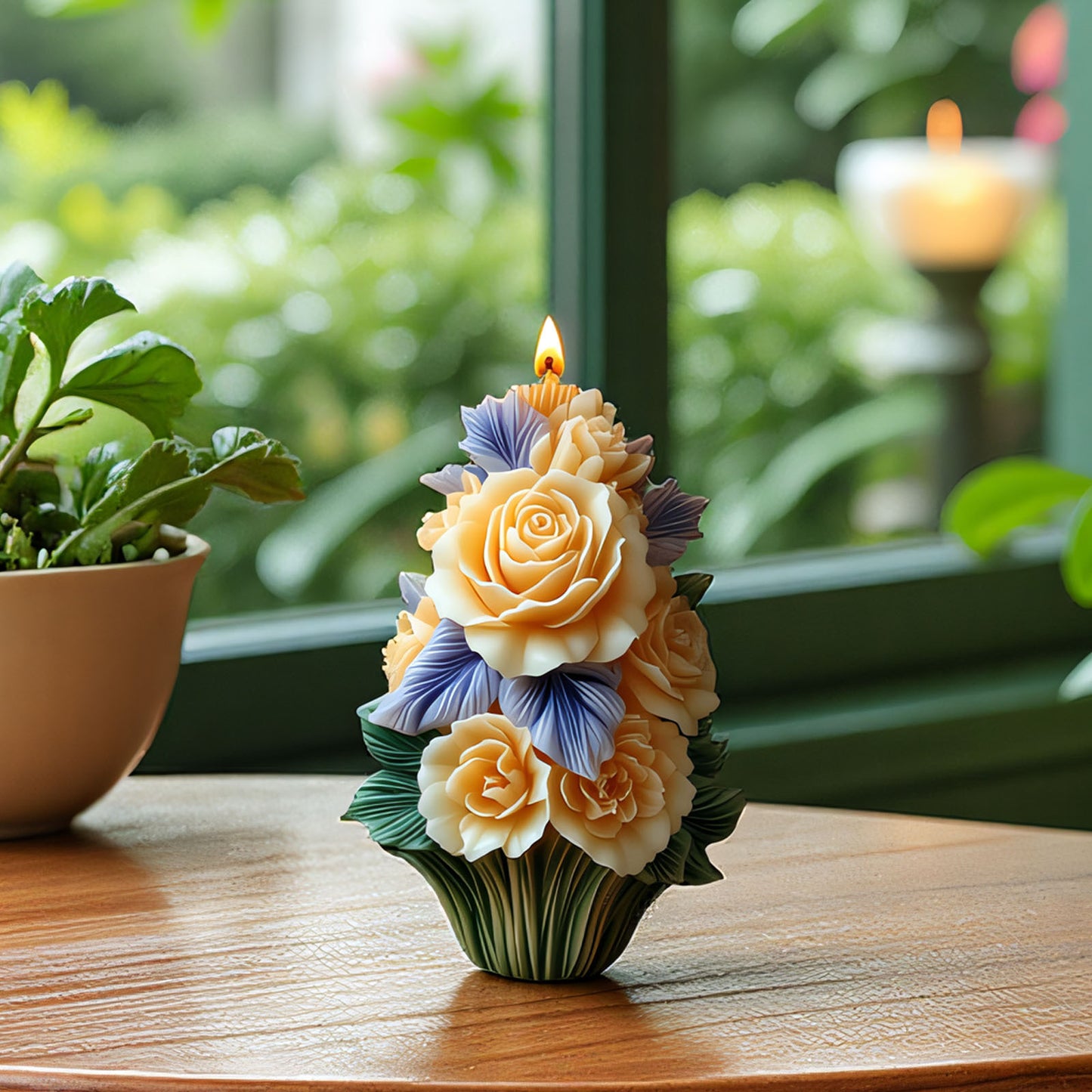 3D Flower Bouquet Silicone Scented Candle Mold