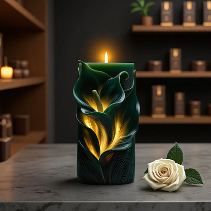 3D Floral Scented Candle Silicone Mold