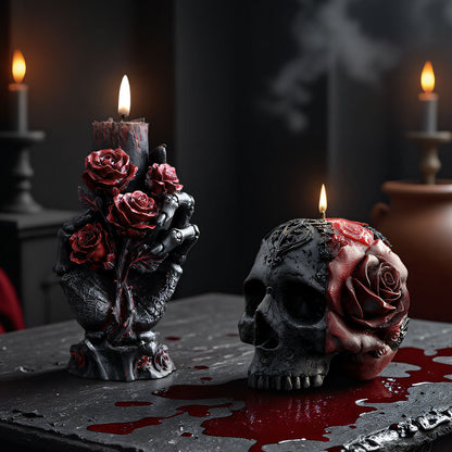 Skeleton Hand Series Scented Candle Silicone Mold