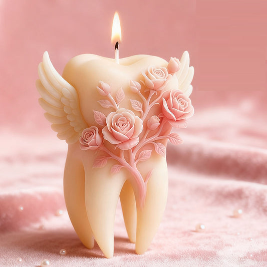Angel Tooth & Rose Scented Candle Silicone Mold