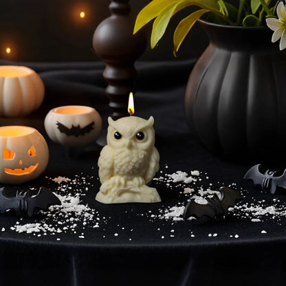 Halloween Owl Scented Candle Silicone Mold
