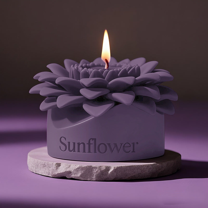 Sunflower Scented Candle Silicone Mold