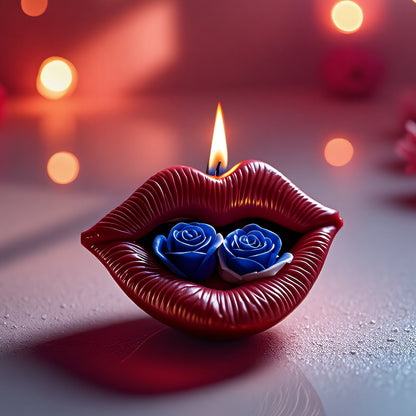 Rose Lips Scented Candle Silicone Mold