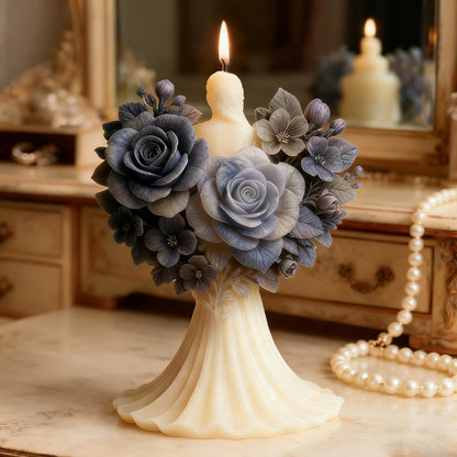 Bouquet of Roses Aroma Candle Silicone Mold