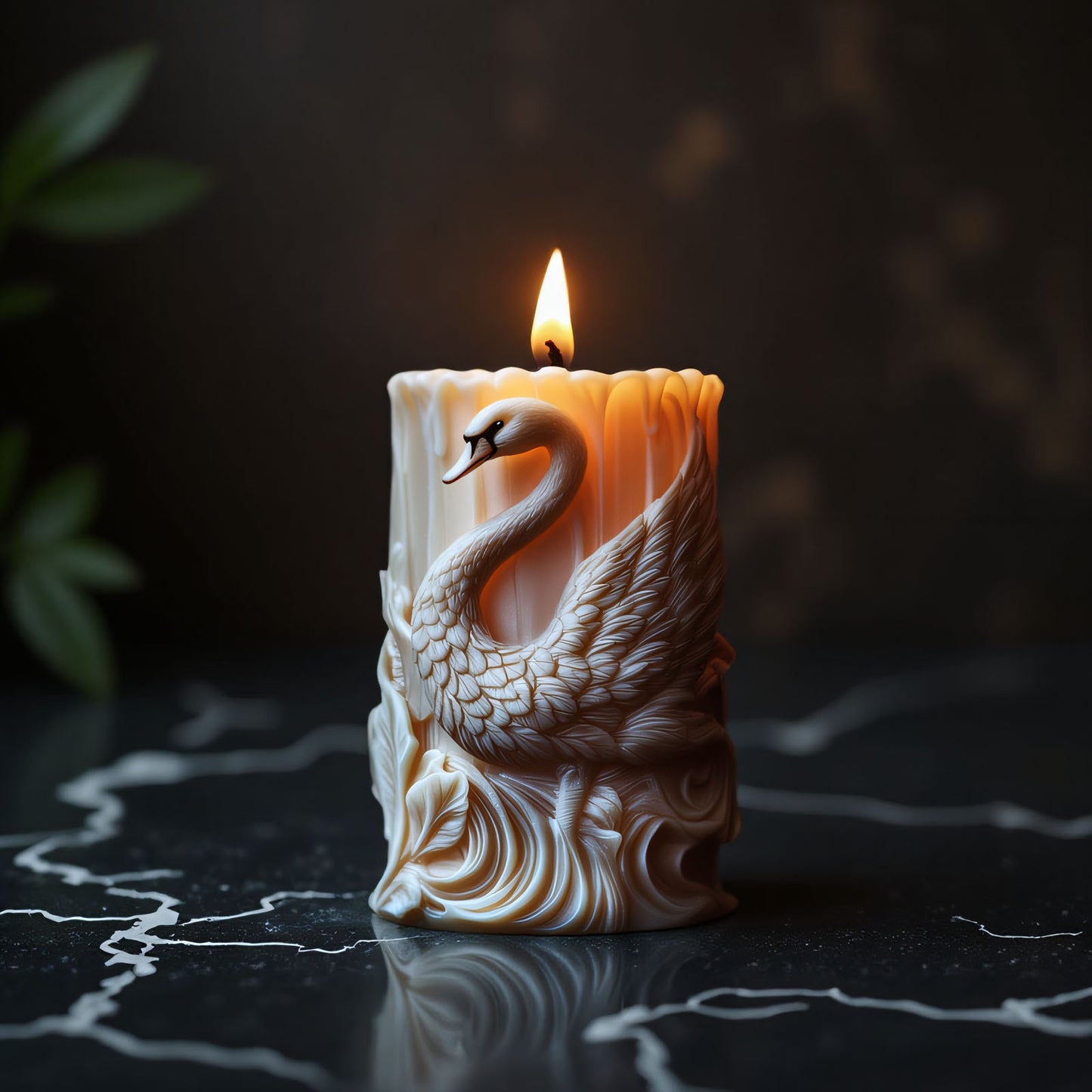 Swan Scented Candle Silicone Mold