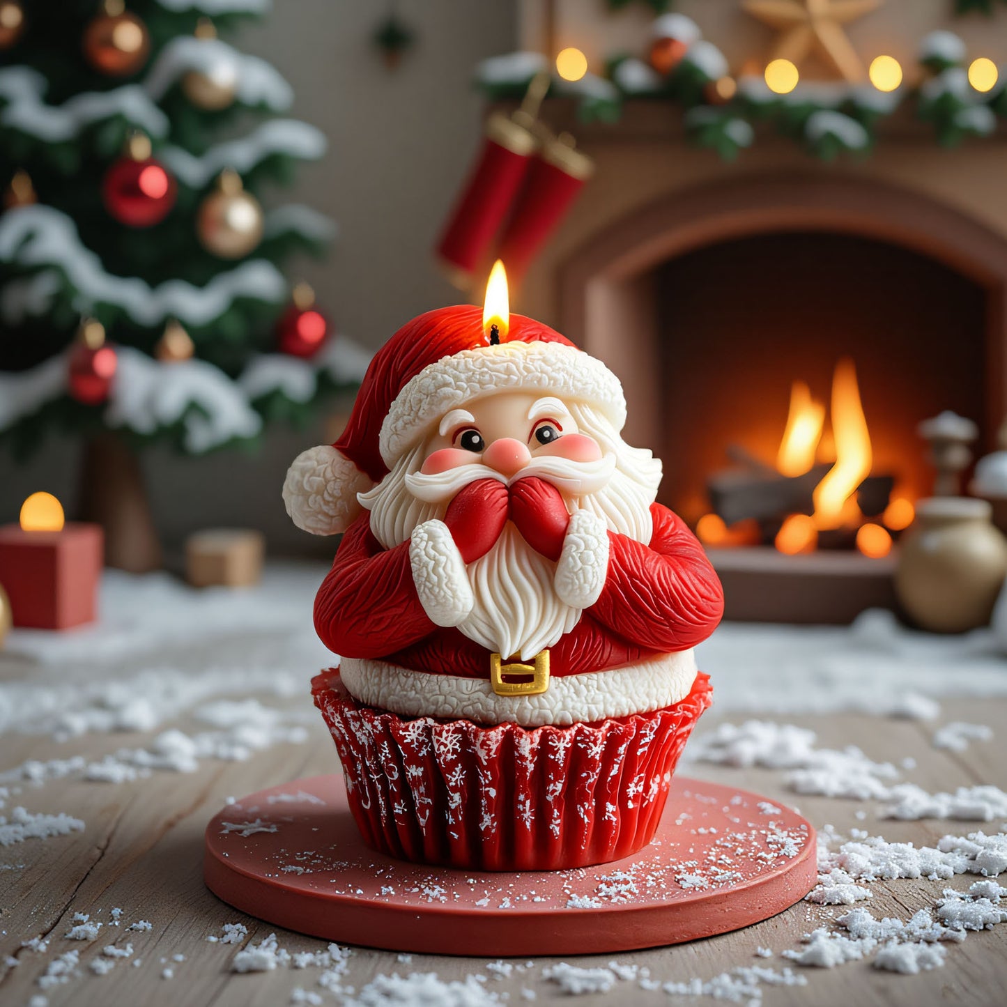 3D Christmas Series Scented Candle Silicone Mold