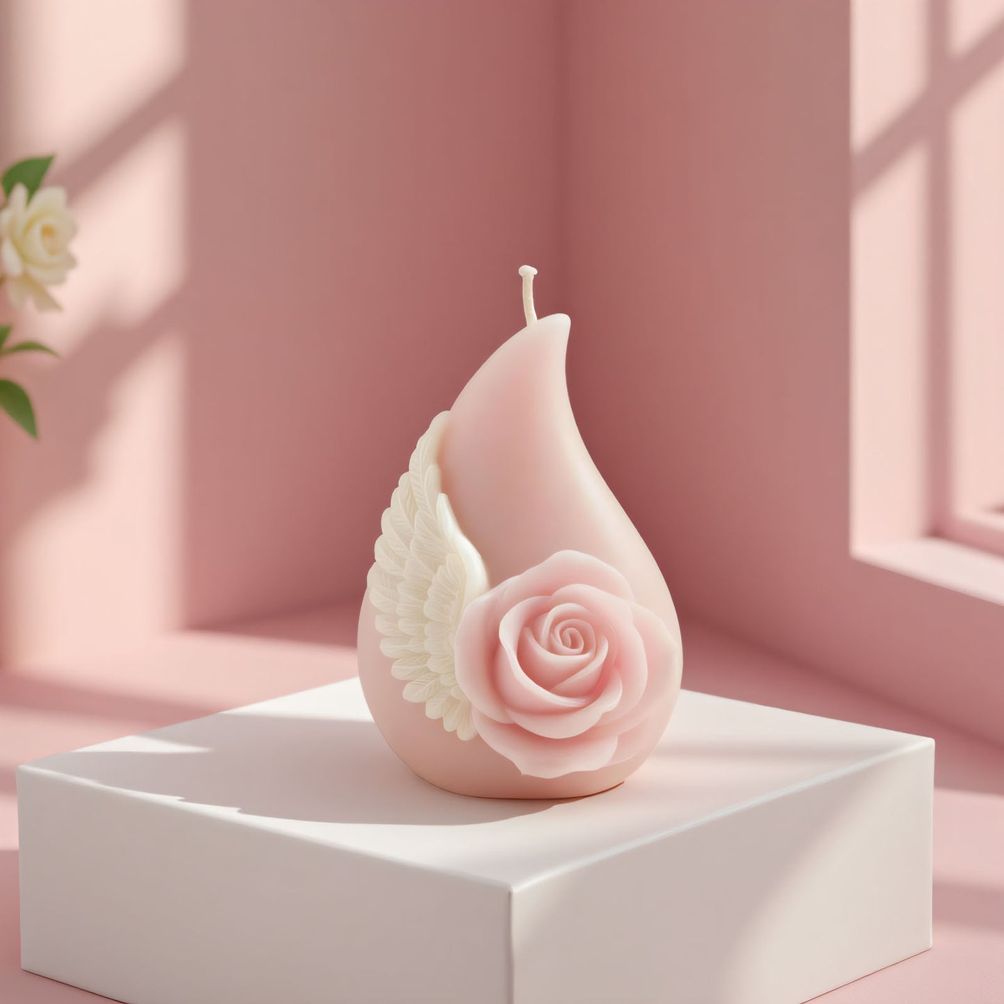 Angelic Rose Wings Aroma Candle Silicone Molds