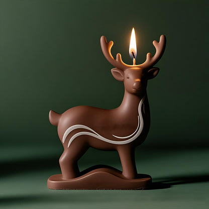 3D Elk Scented Candle Silicone Mold