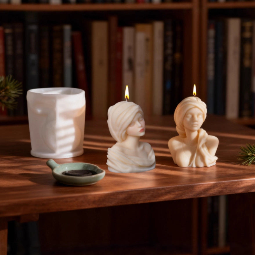 3D Portrait Scented Candle Silicone Mold