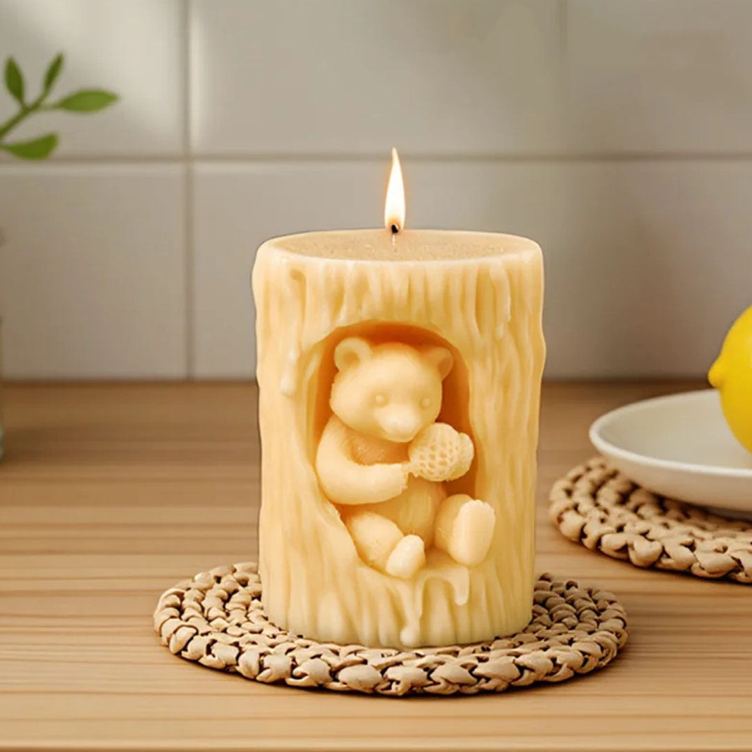 Cute Bear Scented Candle Silicone Mold