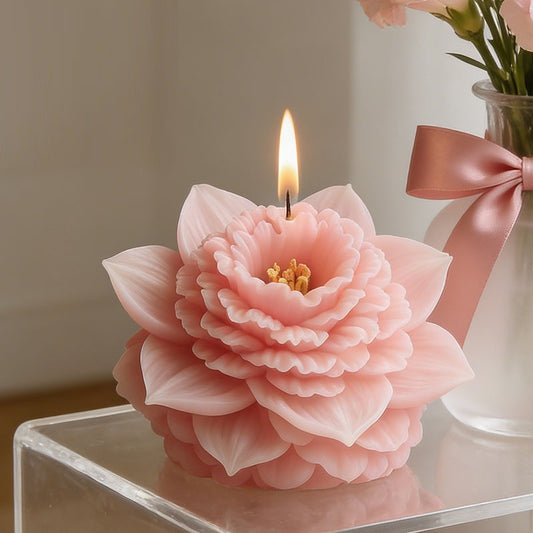 3D Marigold & Narcissus Flower Candle Silicone Mold