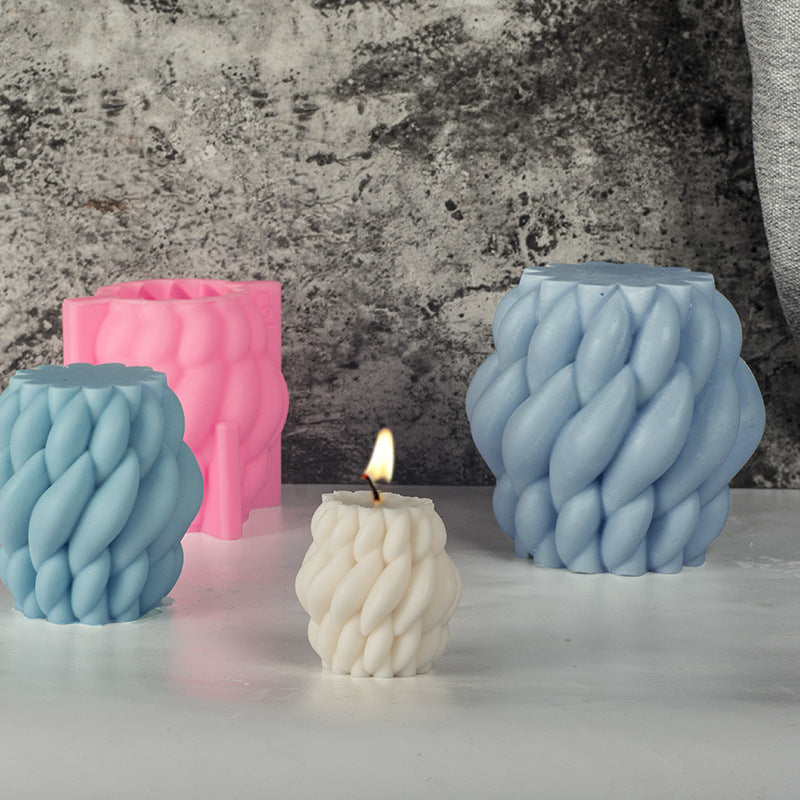 Modern Spiral Raindrop 3D Silicone Candle Mold