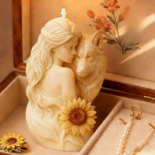 Wolf Scented Candle Silicone Mold