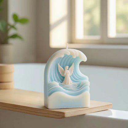 Ocean Wave Angel Scented Candle Silicone Mold