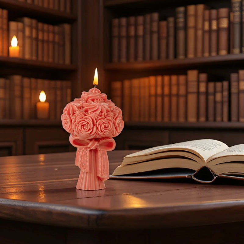 Flower Bouquet Scented Candle Silicone Mold