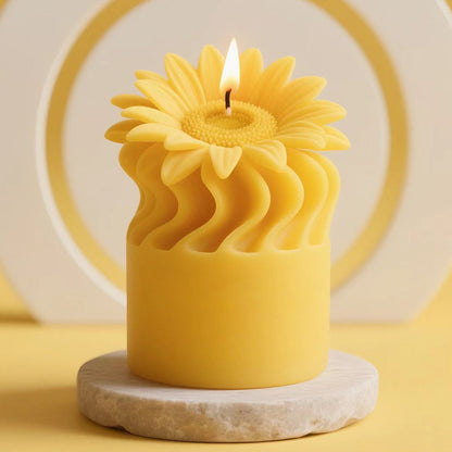 Sunflower Scented Candle Silicone Mold