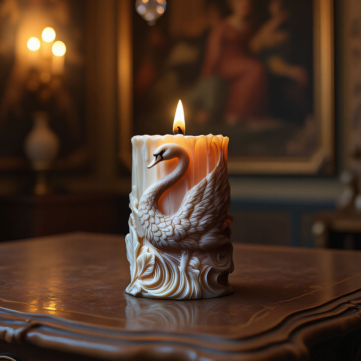 Swan Scented Candle Silicone Mold