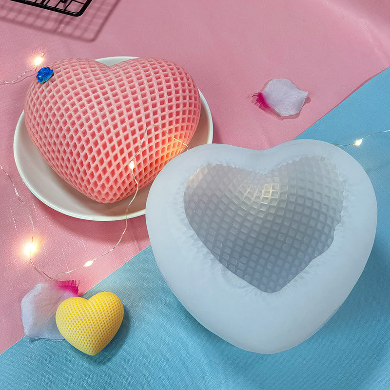 Heart Shaped Silicone Mold for Scented Candles