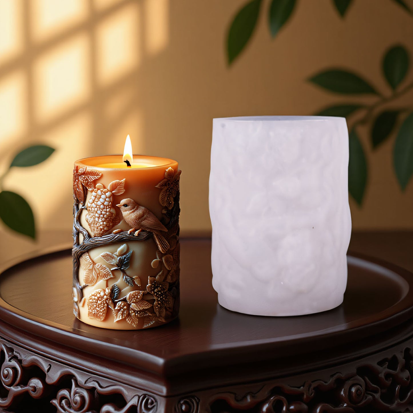 Birds' Joyous Song Aroma Candle Silicone Mold