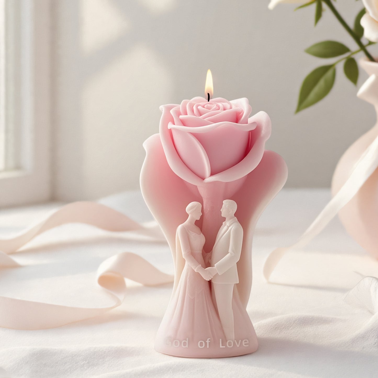 Eternal Rose Vow 3D Flower Silicone Candle Mold
